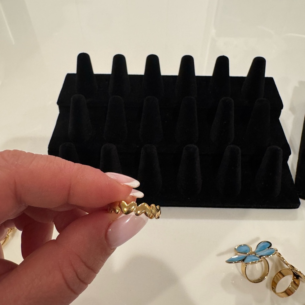 Gold Zigzag Ring 18k plate gold